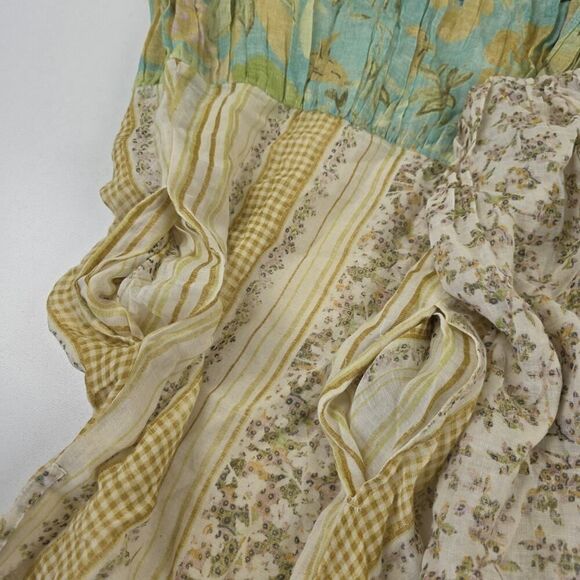 D'ascoli Dress Women Cecile Maxi‎ Floral Tassel Balloon Sleeve Small Bohemian - Picture 15 of 16